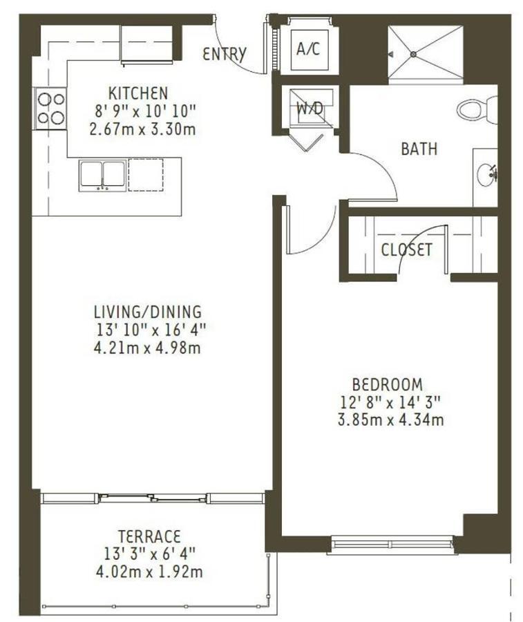 Modern 1 Bedroom Midtown Miami With Free Parking Exterior foto